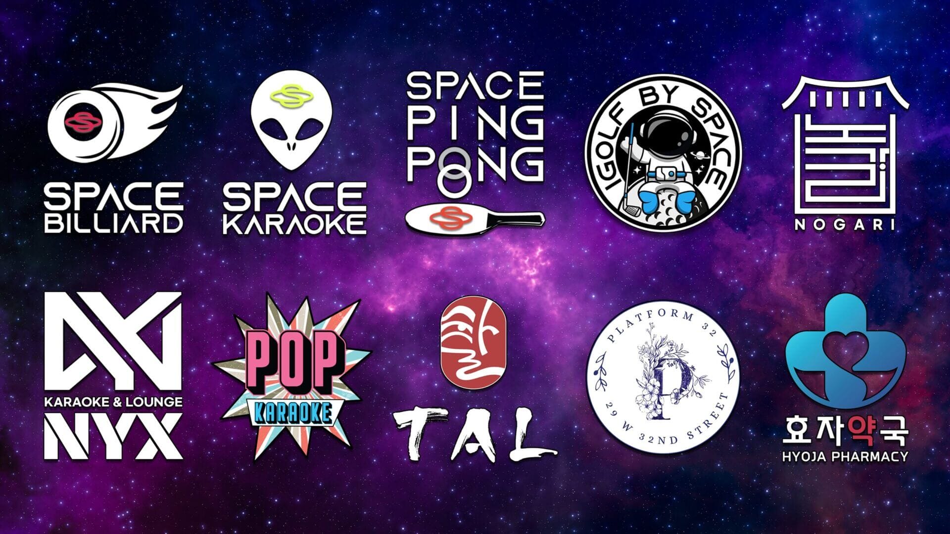 Space Hospitality Collage Background